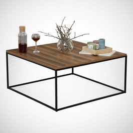 Hanah Home Mesa de Centro Poly - Walnut